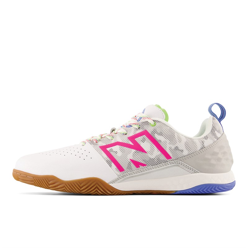 Mens Fresh Foam Audazo V6 Pro In Indoor Football Boots White/Bright Lapis/Alpha Pink