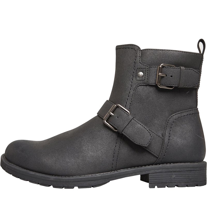 Mens Harris Biker Boots Black