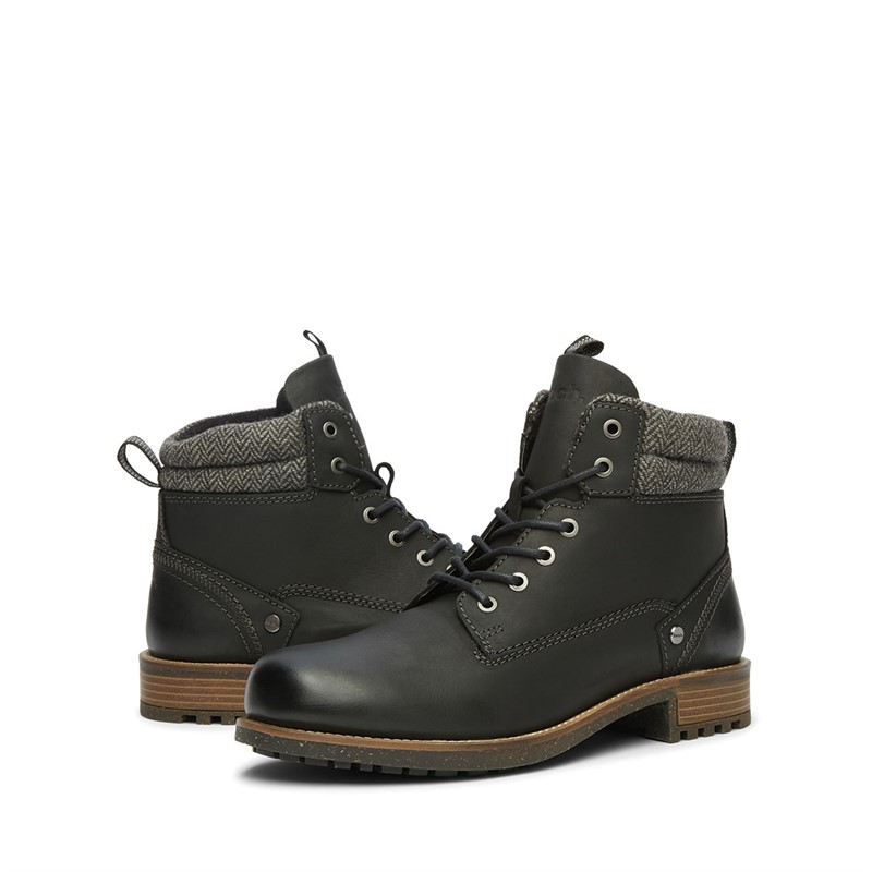 Mens Lever Boots Black 5 Mens Lever Boots Black