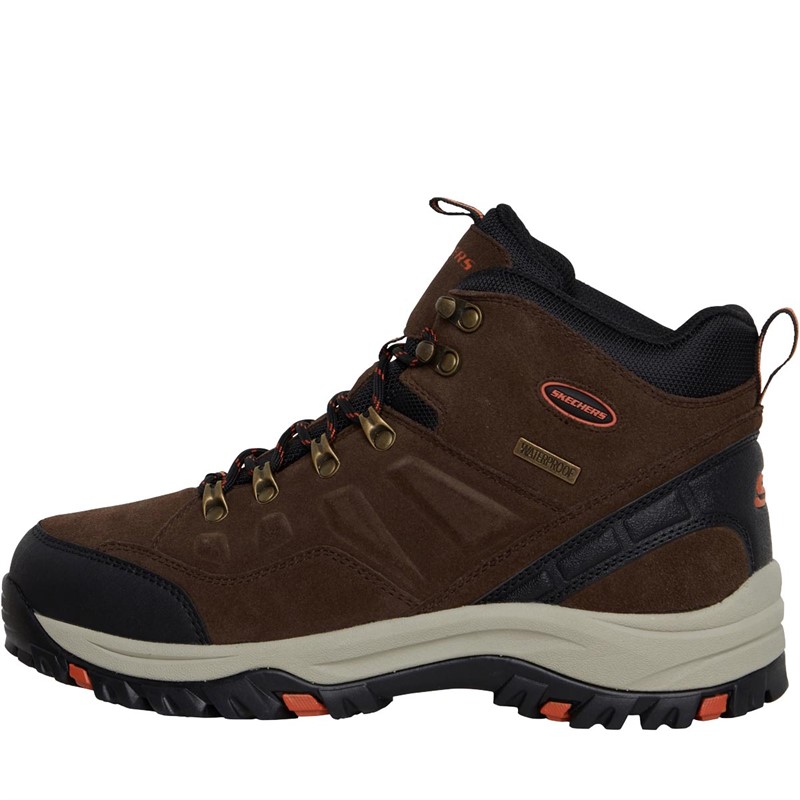 Mens Relment Pelmo Waterproof Hiking Boots Dark Brown