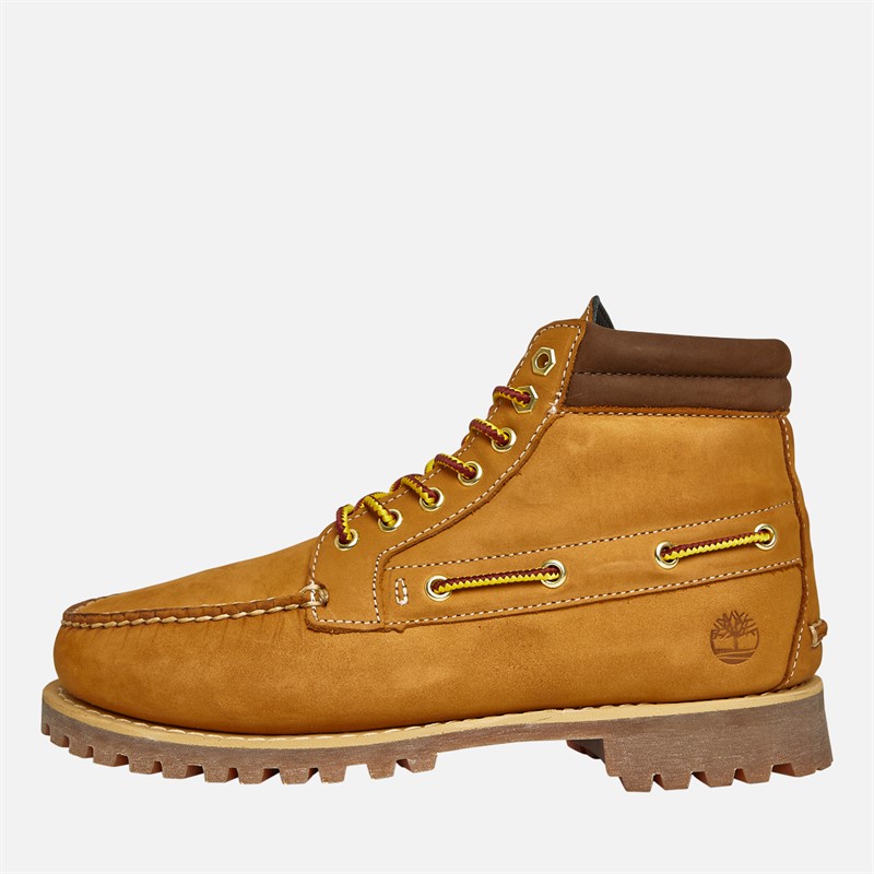 Mens Authentic Mid Lace Boots Wheat Nubuck