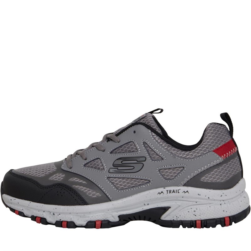 Mens Hillcrest Vast Adventure Trail Walking Shoes Charcoal/Red