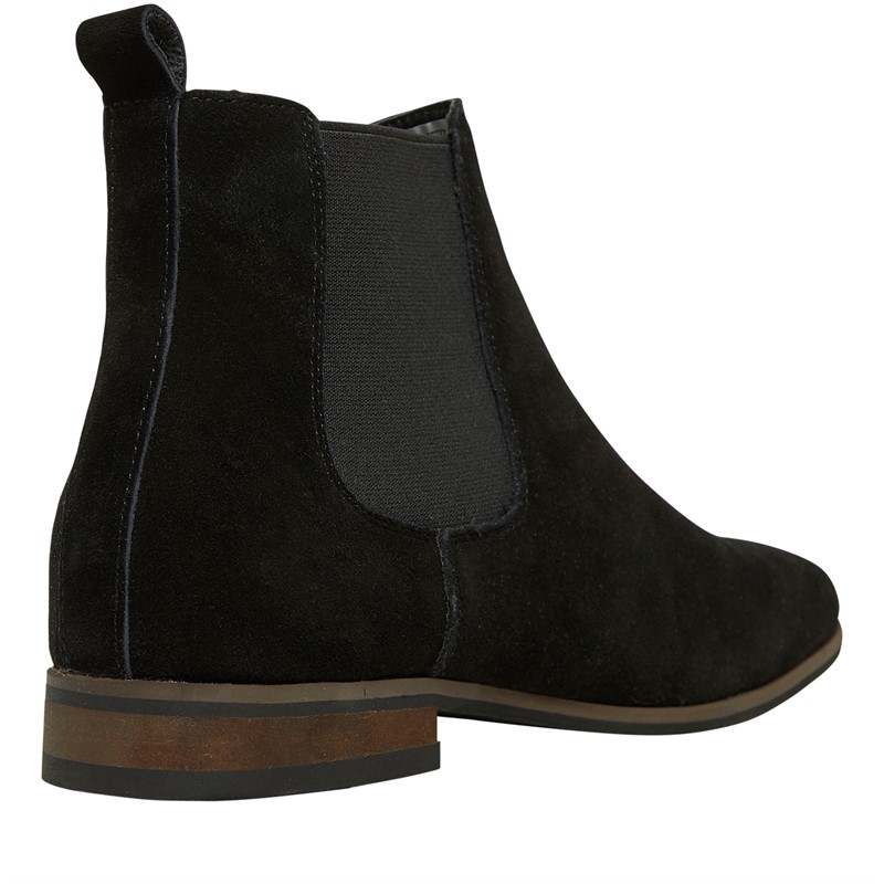 Mens Suede Chelsea Boots Black 5 Mens Suede Chelsea Boots Black