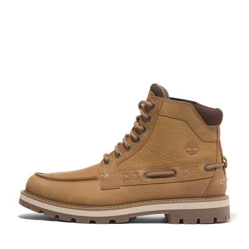 Mens Britton Road Mid Boots Wheat Full Grain