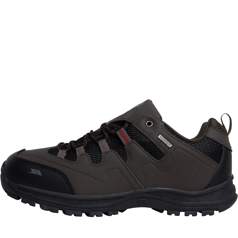 Mens Finley Low Waterproof Hiking Shoes Coffee/Rust