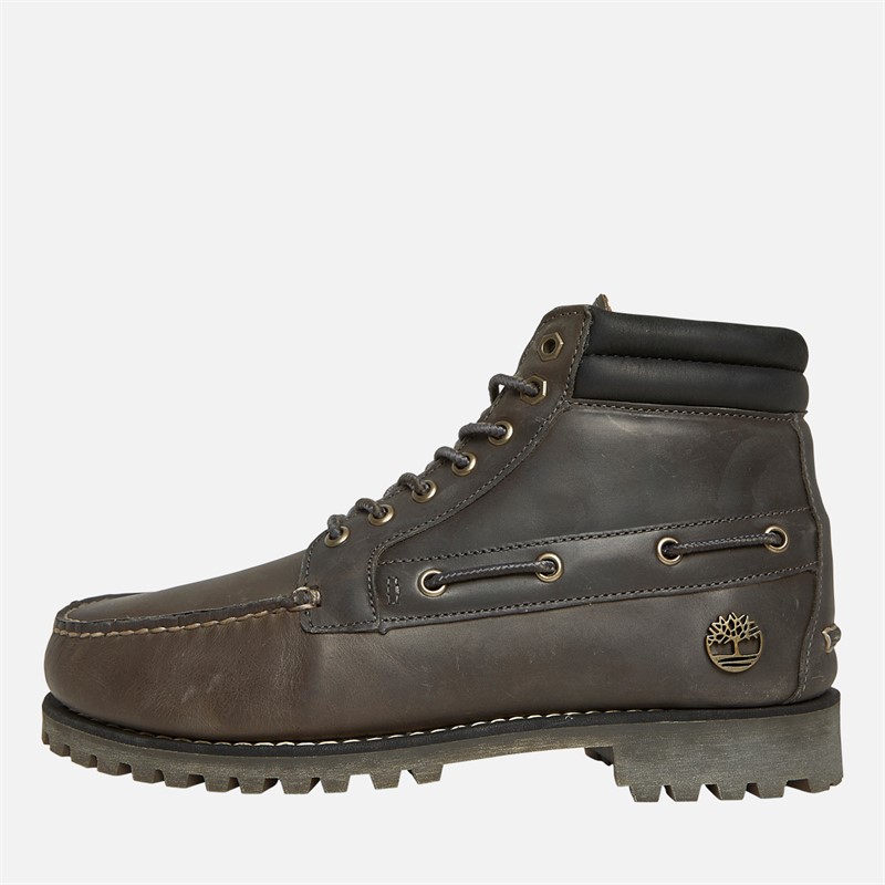 Mens Authentic Mid Lace Boots Medium Grey Full Grain