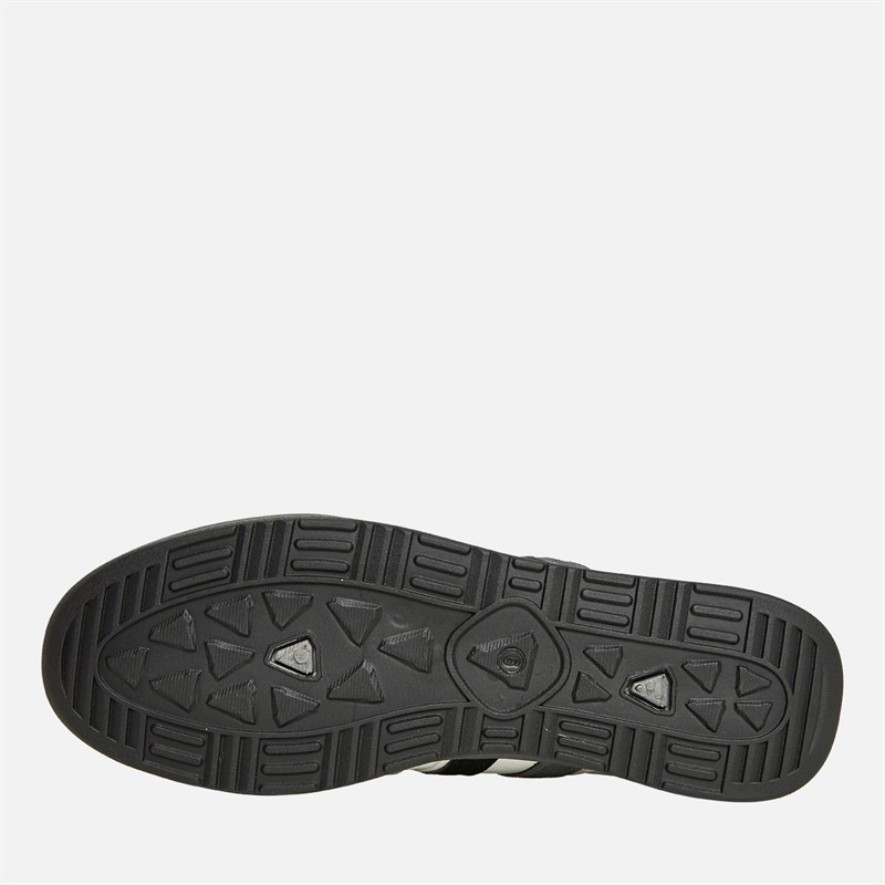 Mens Sokka Stripe Trainers White/Grey/Black 2 Mens Sokka Stripe Trainers White/Grey/Black