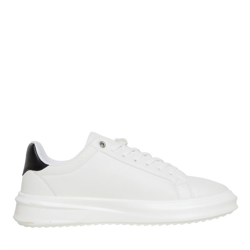 Mens Hybrid Low Top Trainers White/Black 5 Mens Hybrid Low Top Trainers White/Black