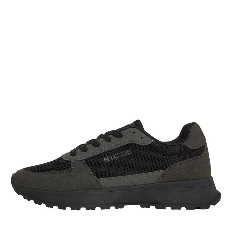 Mens Dalston Trainers Black/Grey