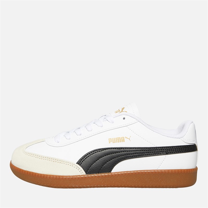 Mens 9-T Trainers White/ Black/Alpine Snow