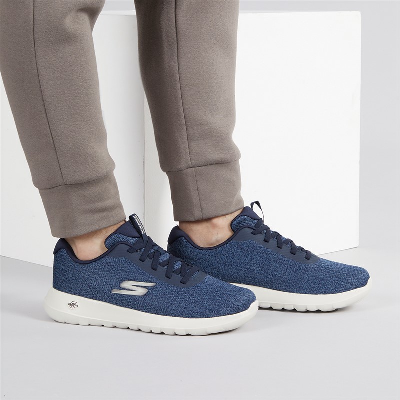 Mens Go Walk Max Midshore Trainers Navy