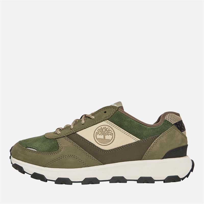 Mens Winsor Park Trainers Dark Green 2 Mens Winsor Park Trainers Dark Green