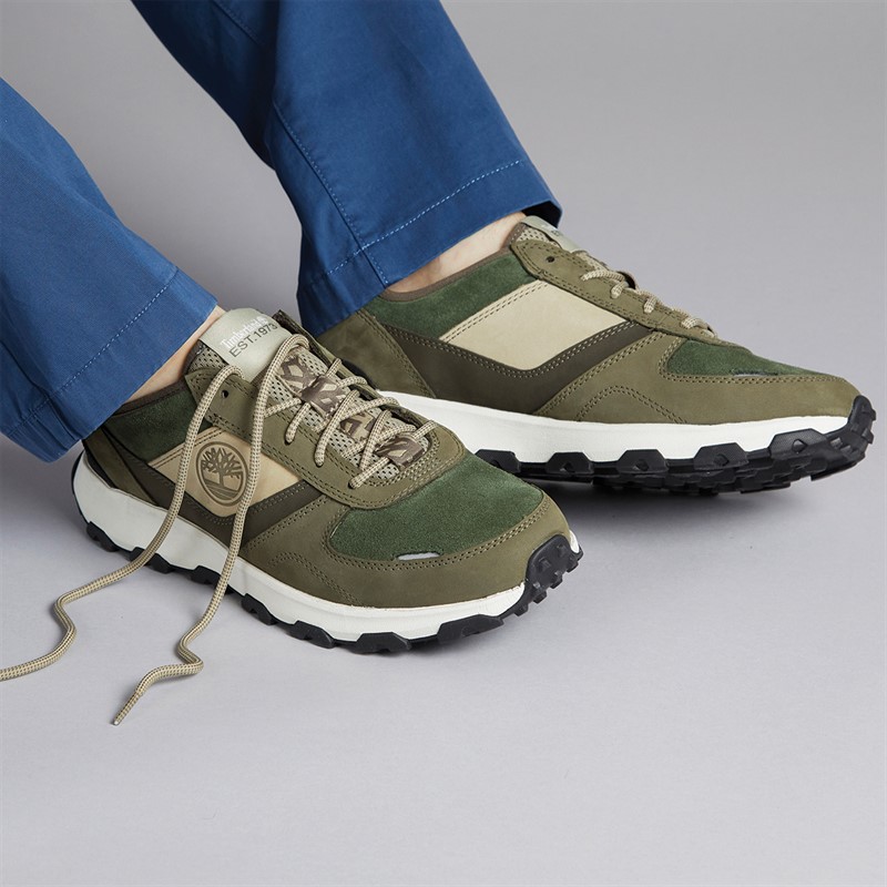 Mens Winsor Park Trainers Dark Green 5 Mens Winsor Park Trainers Dark Green