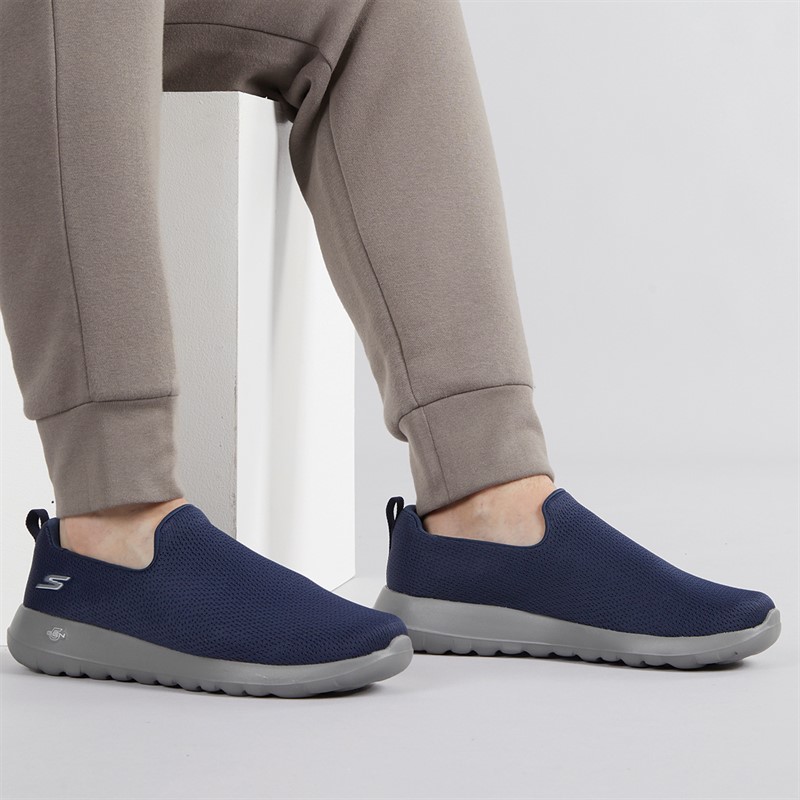 Mens Go Walk Max Ben Trainers Navy/Grey