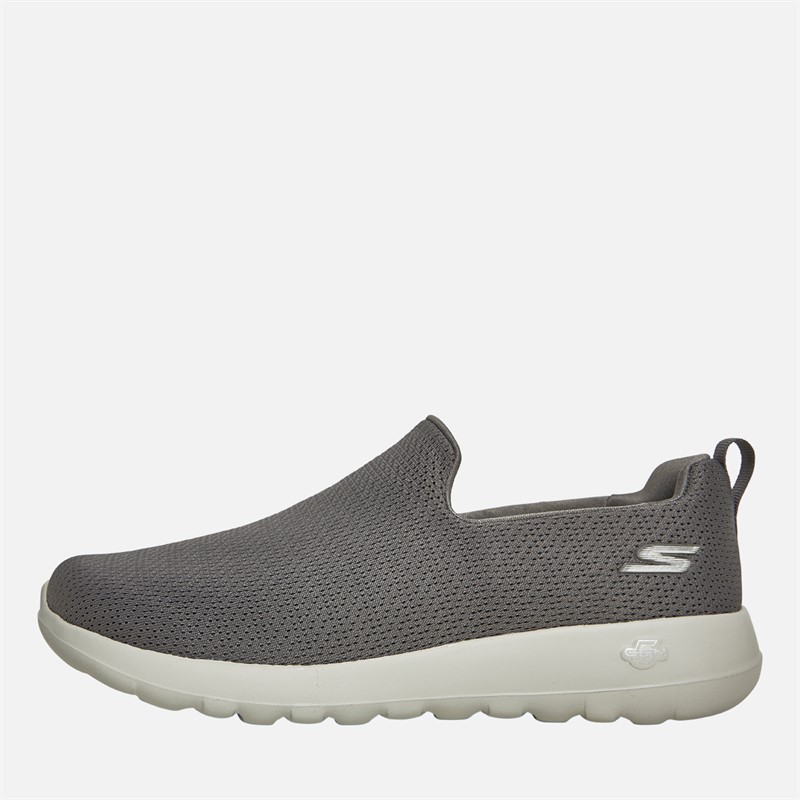 Mens Go Walk Max Ben Trainers Charcoal/White