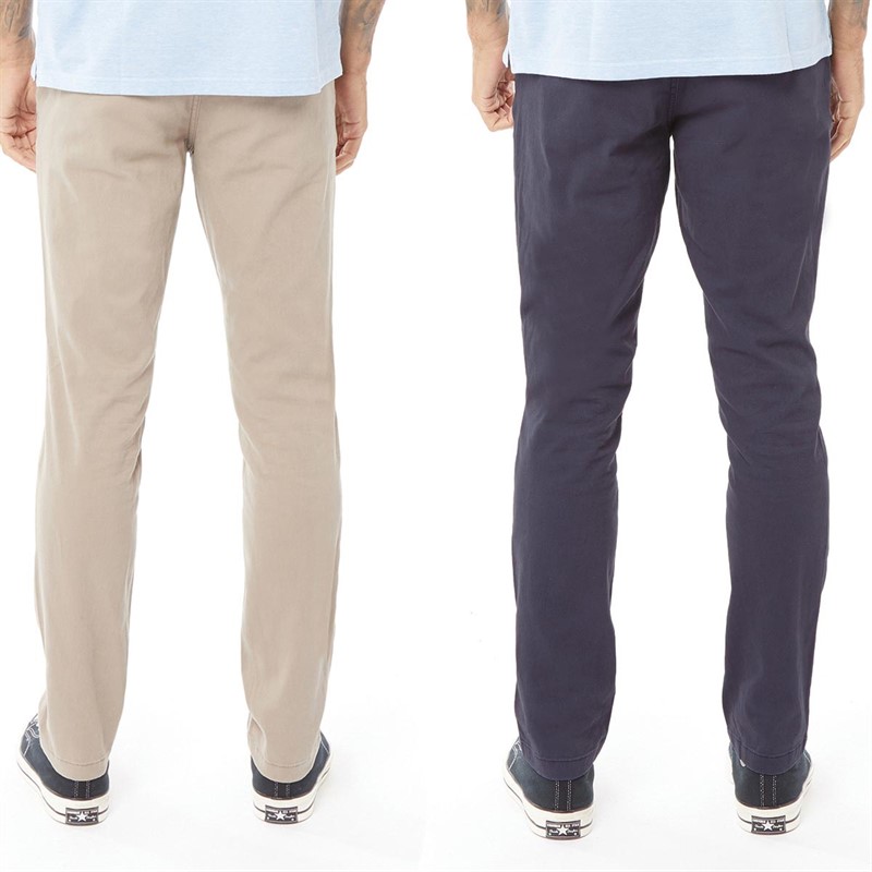 Mens Bolton Dean AKM Two Pack Chinos Beige/Navy Blazer 2 Mens Bolton Dean AKM Two Pack Chinos Beige/Navy Blazer