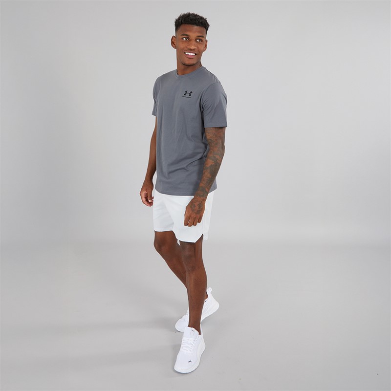 Mens UA Sportstyle Left Chest Short Sleeve T-Shirt Castlerock/Black 3 Mens UA Sportstyle Left Chest Short Sleeve T-Shirt Castlerock/Black
