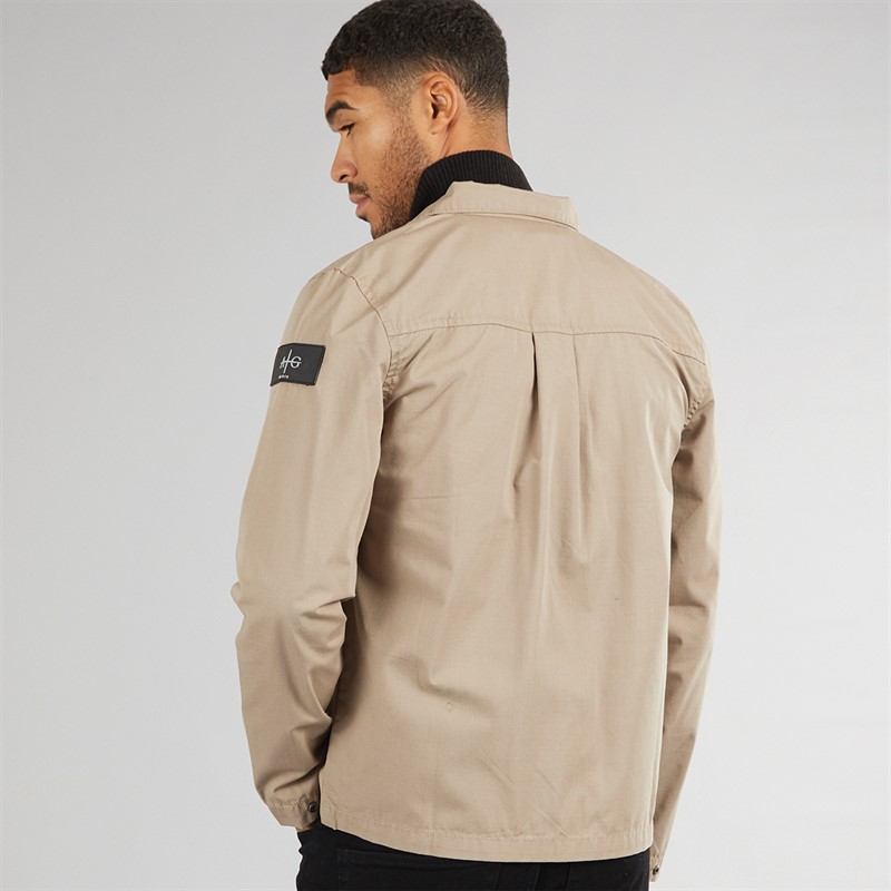 Mens Stelth Overshirt Stone 2 Mens Stelth Overshirt Stone