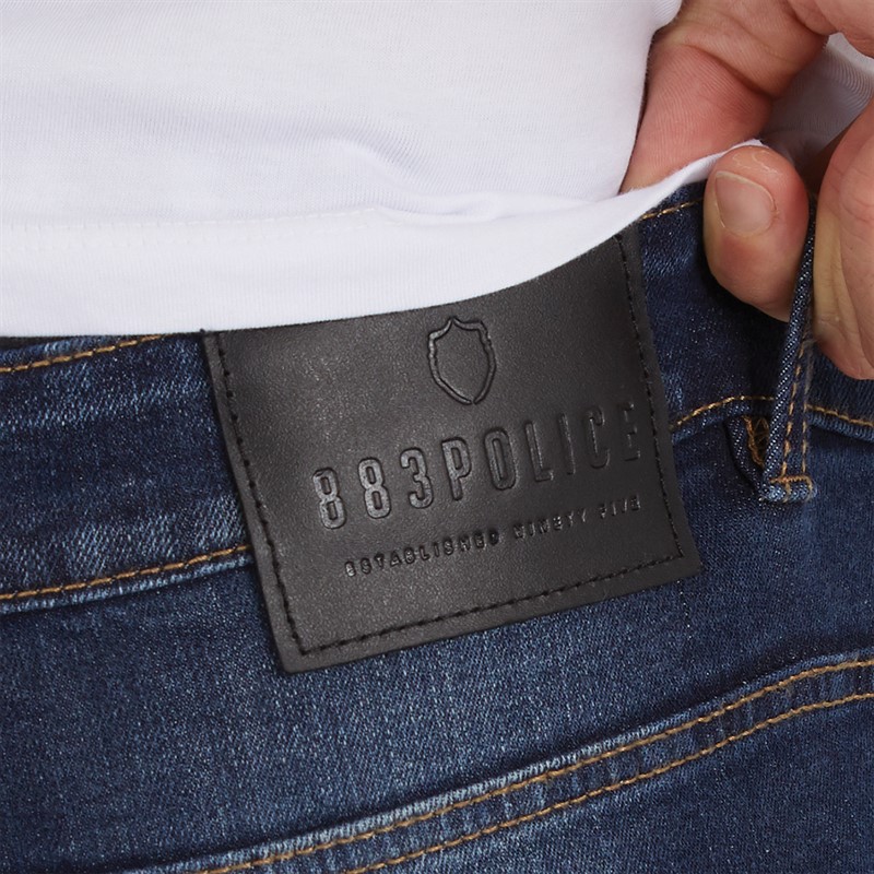 Mens Moriarty Slim Fit Jeans Blue 3 Mens Moriarty Slim Fit Jeans Blue