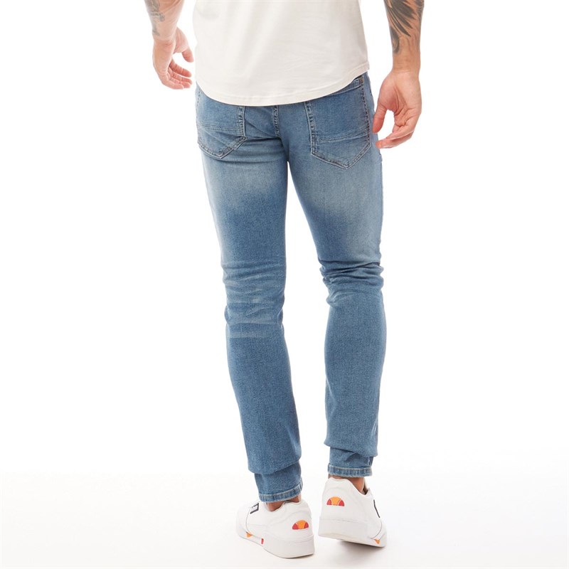 Mens Barbeck Slim Fit Jeans Light Wash 2 Mens Barbeck Slim Fit Jeans Light Wash