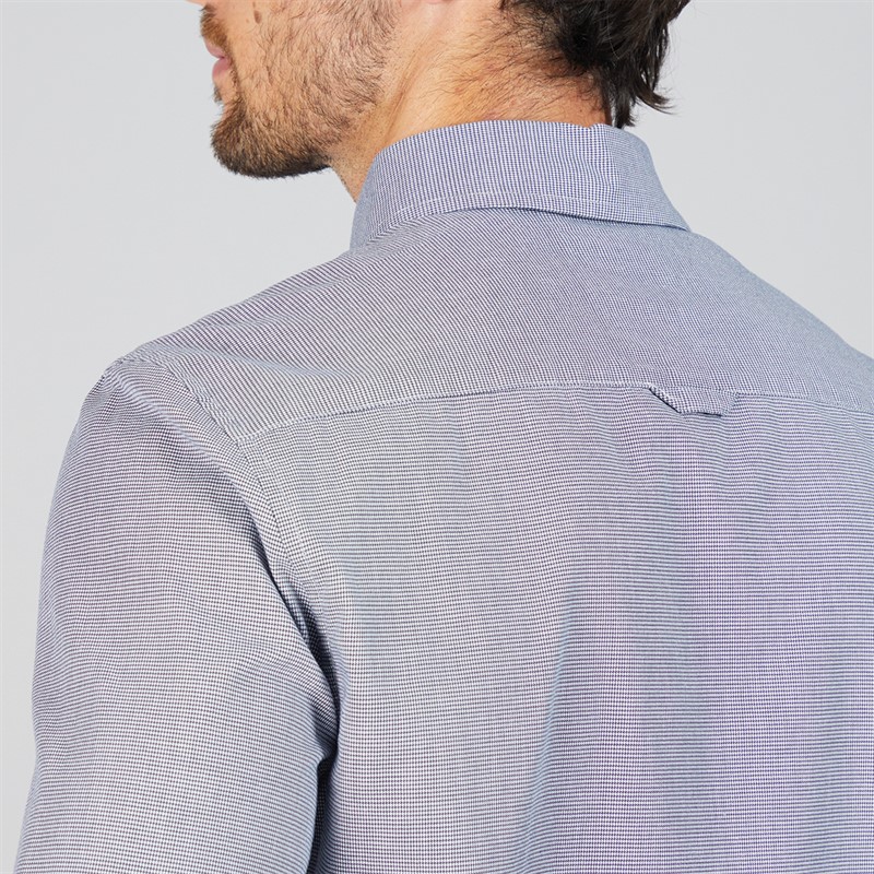 Mens Puppytooth Oxford Shirt Heritage Navy/Optic White 3 Mens Puppytooth Oxford Shirt Heritage Navy/Optic White