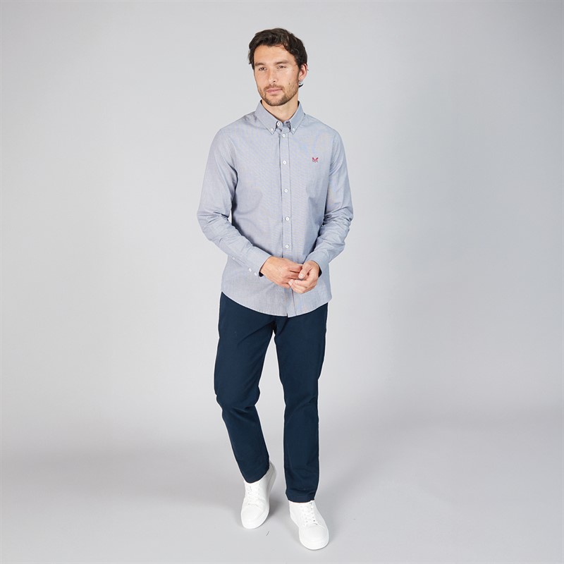 Mens Puppytooth Oxford Shirt Heritage Navy/Optic White 4 Mens Puppytooth Oxford Shirt Heritage Navy/Optic White