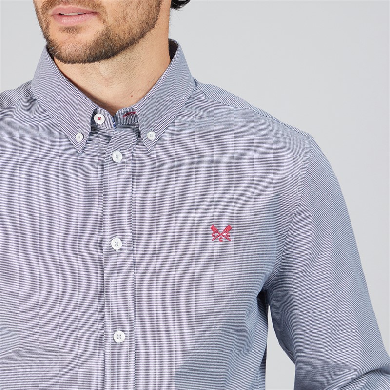 Mens Puppytooth Oxford Shirt Heritage Navy/Optic White 5 Mens Puppytooth Oxford Shirt Heritage Navy/Optic White