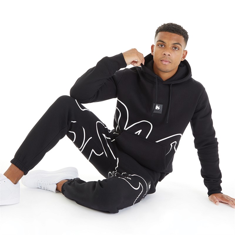 Mens Hidden Sig Tracksuit Black