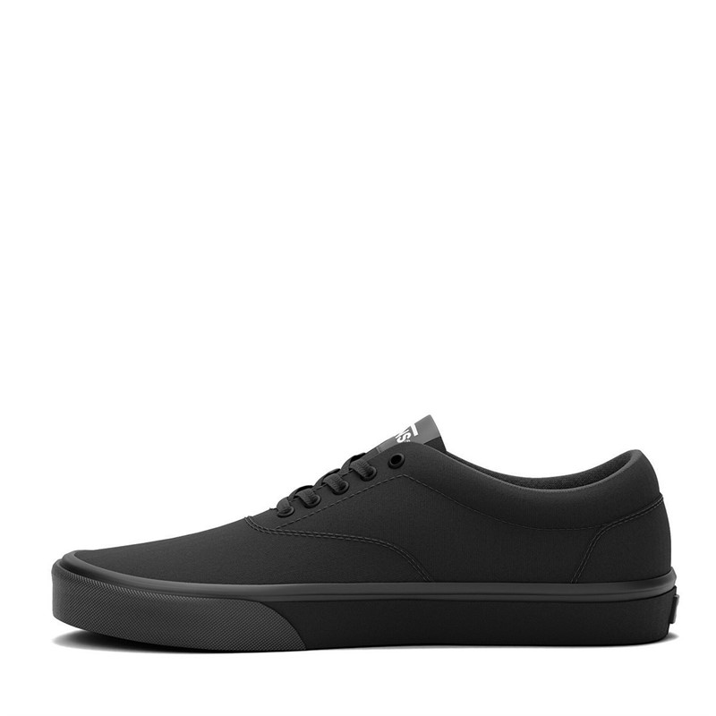 Mens Doheny Canvas Trainers Black/Black