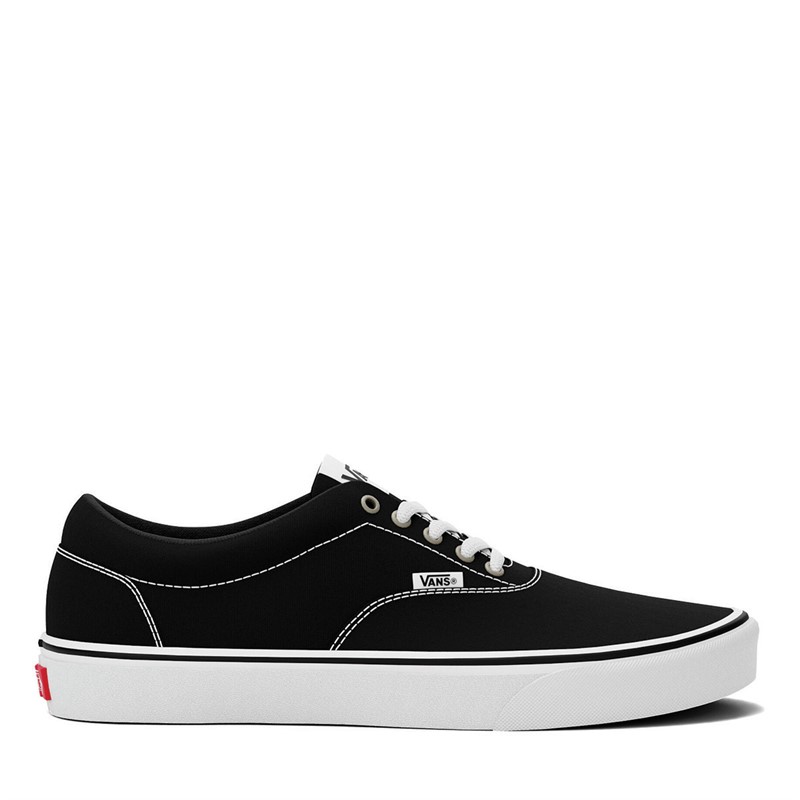 Mens Doheny Canvas Trainers Black/White