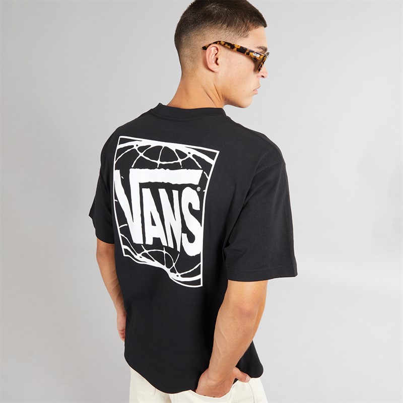 Mens Wide Loose Fit T-Shirt Black 1 Mens Wide Loose Fit T-Shirt Black