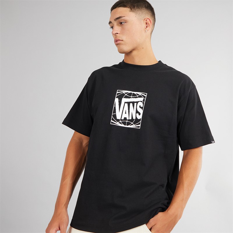 Mens Wide Loose Fit T-Shirt Black 2 Mens Wide Loose Fit T-Shirt Black