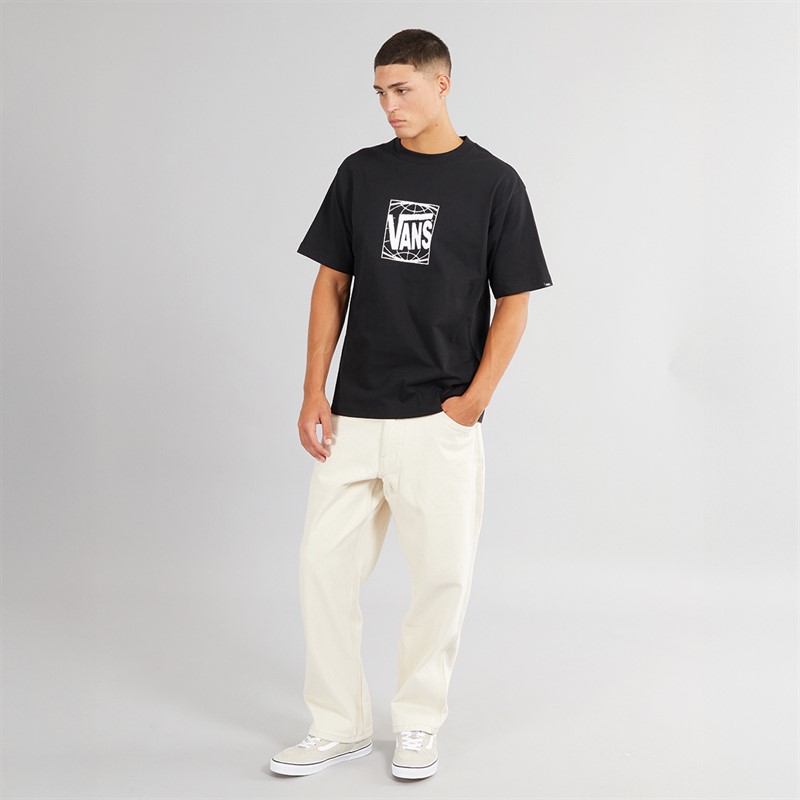 Mens Wide Loose Fit T-Shirt Black 4 Mens Wide Loose Fit T-Shirt Black