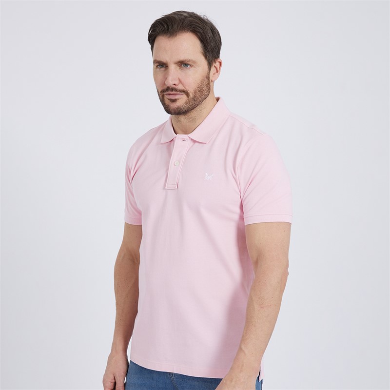 Mens Melbury Solid Polo Pink