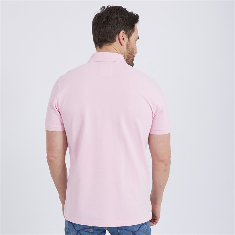 Mens Melbury Solid Polo Pink 2 Mens Melbury Solid Polo Pink