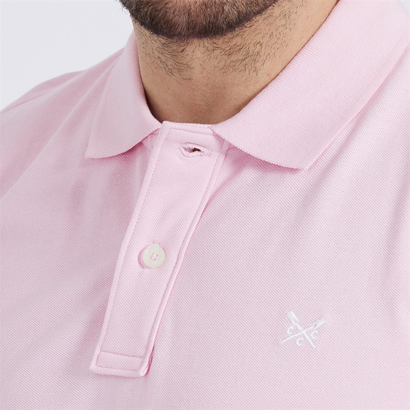 Mens Melbury Solid Polo Pink 3 Mens Melbury Solid Polo Pink