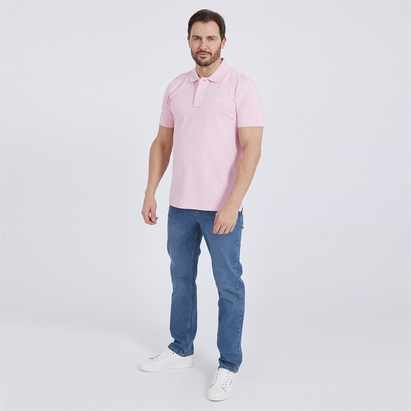 Mens Melbury Solid Polo Pink 4 Mens Melbury Solid Polo Pink