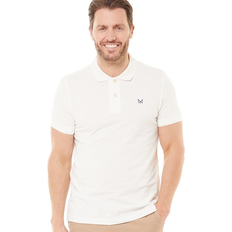 Mens Melbury Solid Polo White