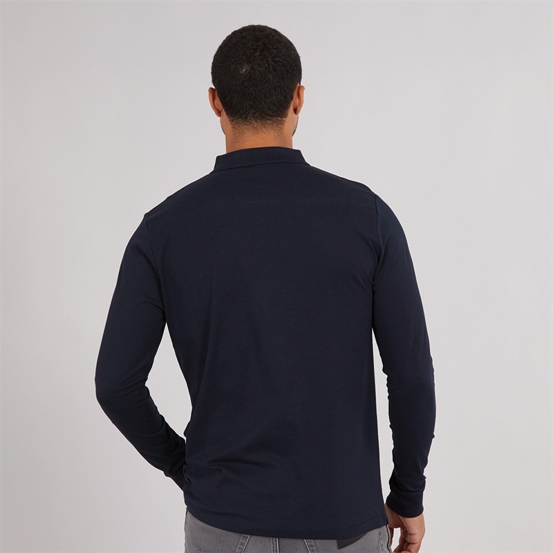 Mens Long Sleeve J Polo Marine/Gunmetal 2 Mens Long Sleeve J Polo Marine/Gunmetal