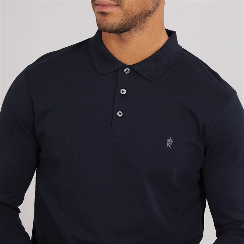 Mens Long Sleeve J Polo Marine/Gunmetal 3 Mens Long Sleeve J Polo Marine/Gunmetal