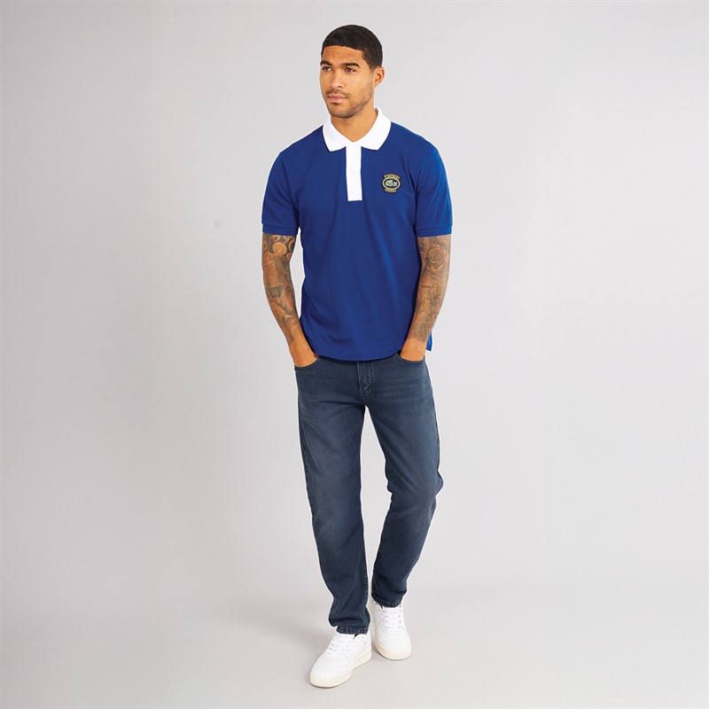 Mens Short Sleeve Polo Shirt Captain/White 4 Mens Short Sleeve Polo Shirt Captain/White