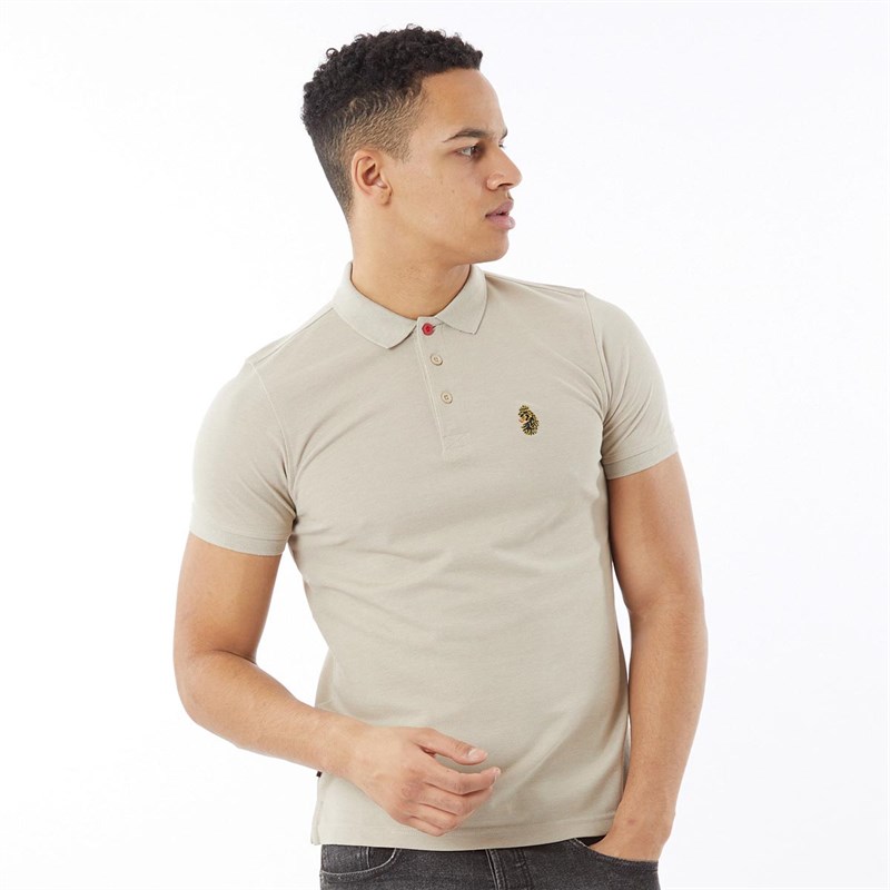 Mens Williams Polo Stone Marl 1 Mens Williams Polo Stone Marl