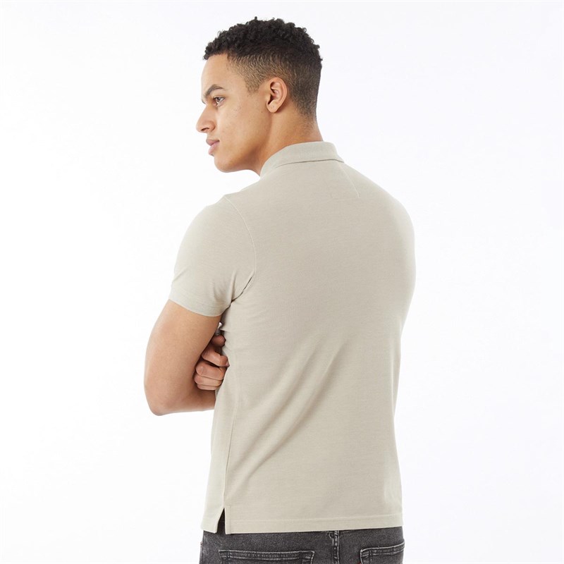 Mens Williams Polo Stone Marl 2 Mens Williams Polo Stone Marl