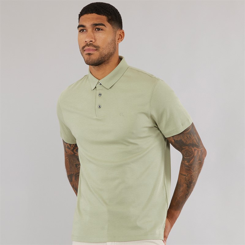 Mens Supima Chest Emblem Polo Tea