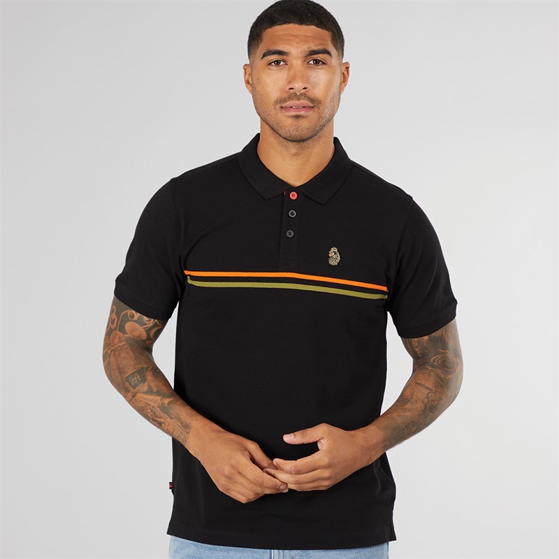 Mens Plantanos Polo Black