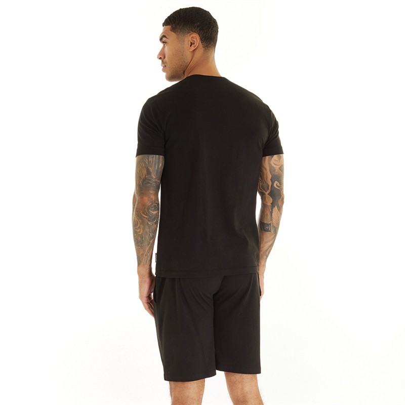 Mens FCUK Chest Build Co-Ord Black/White 2 Mens FCUK Chest Build Co-Ord Black/White