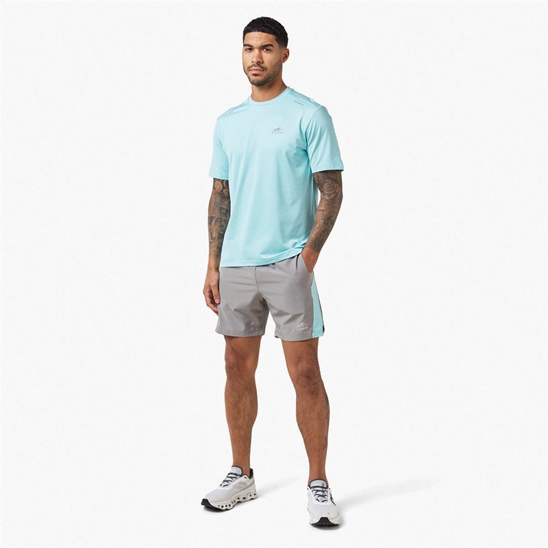 Mens Space Dye Training Twinset Aqua/Mid Grey