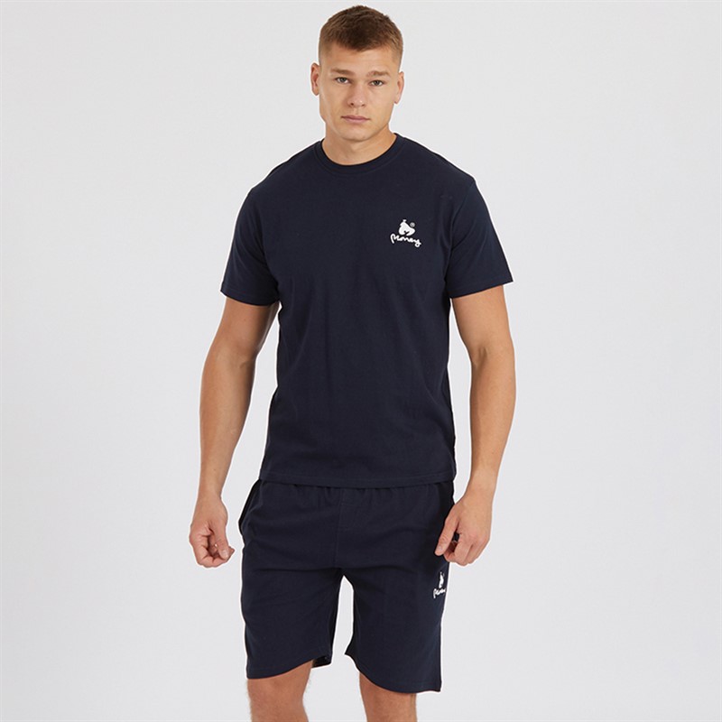 Mens Lounger Co-Ord Set Navy