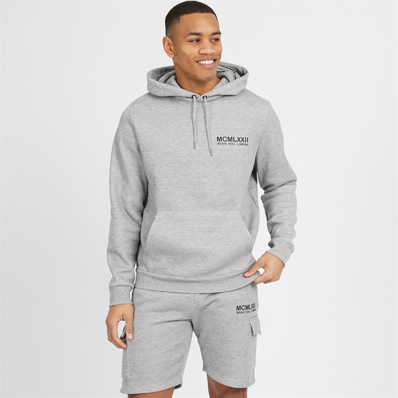 Mens Optimise Co-Ord Light Grey Marl/Navy 1 Mens Optimise Co-Ord Light Grey Marl/Navy