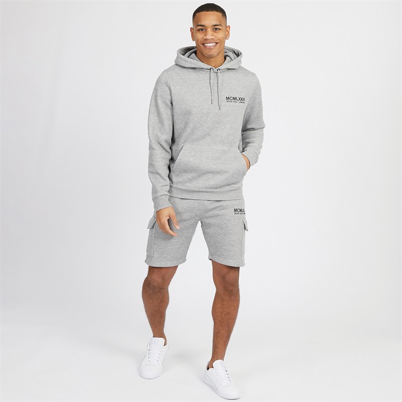 Mens Optimise Co-Ord Light Grey Marl/Navy 4 Mens Optimise Co-Ord Light Grey Marl/Navy